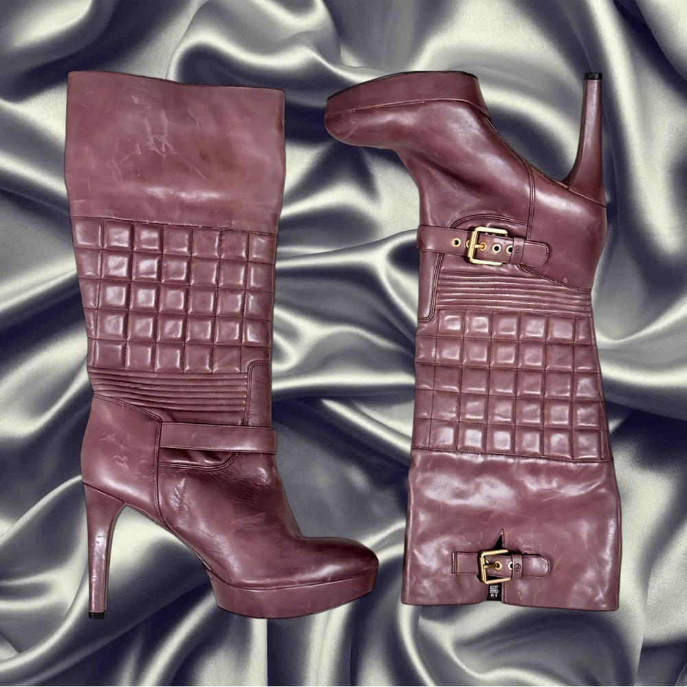 Rockport || Janae Quilted tall leather boots || US 10